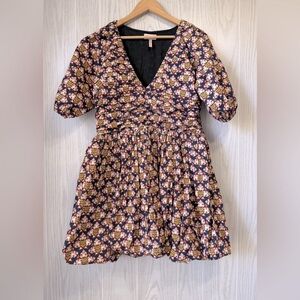VERB BY PALLAVI SINGHEE Mini Floral Puff Dress Size Large